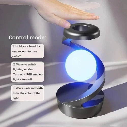 Suspended Rotating Light Ball Lamp With Mobile Phone Wireless Charging Function