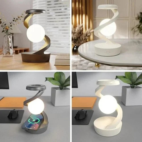 Suspended Rotating Light Ball Lamp With Mobile Phone Wireless Charging Function